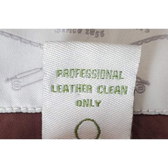 Orvis Sporting Traditions Men's Large Brown Leather Bomber Jacket Buttery Soft - Picture 5 of 12